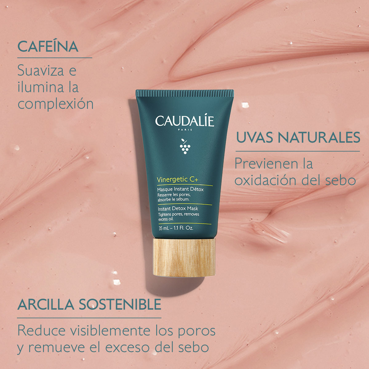 VINERGETIC INSTANT DETOX MASK (MASCARILLA MINIMIZADORA DEL PORO)